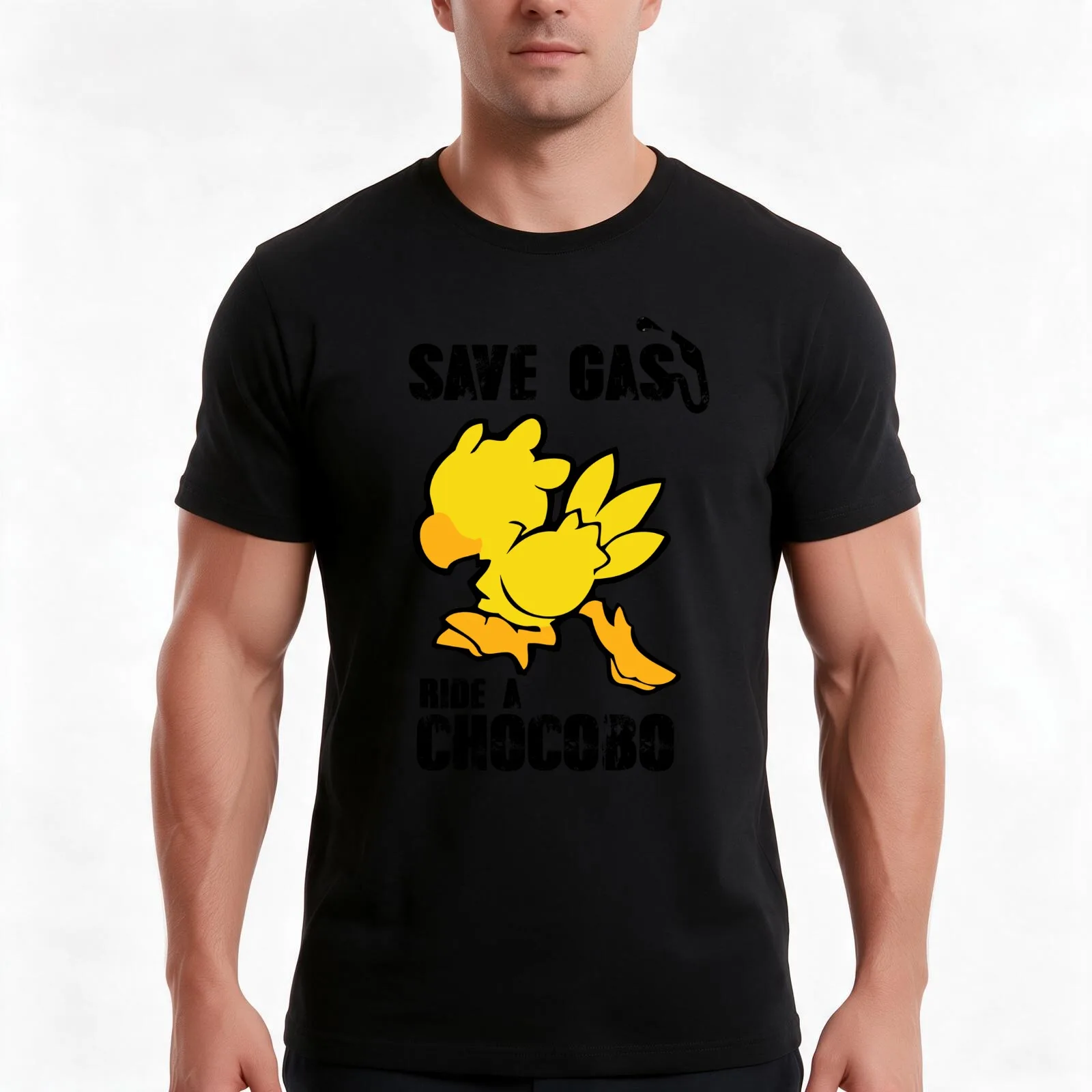 Chocobo! T-Shirt Summer Casual Cotton Tee, Unisex Men Women