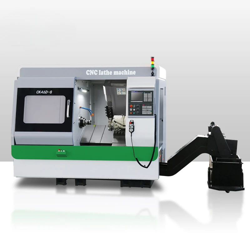 Milling Machine CK46D-8 Lathe, Live Tooling 5-axis CNC Lathe Fanuc Has After-sales Service.