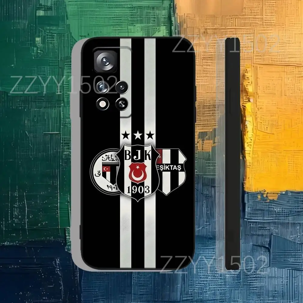 Fashion B-Besiktas B-JK Sports Phone Case For Samsung S25,S24,Ultra,S20,S30,Plus,S22,S23,Ultra,Plus,5G Black Silicone Soft