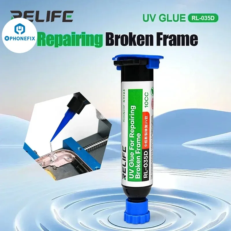 RELIFE RL-035D UV Light Glue Super Glue Adhesives Sealer Fast Curing for Cell Phone Camera Broken Frame Bonding and Welding Glue