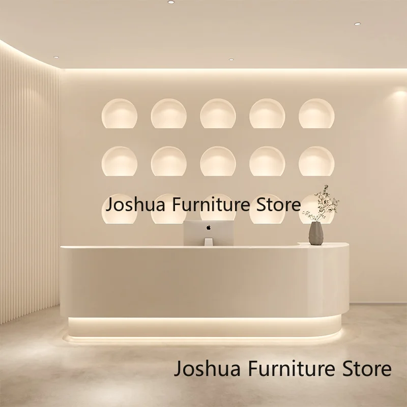 Luxury Professional Reception Desk Modern Contemporary Reception Counter Creative American Bureau Reception Front Desk Furniture