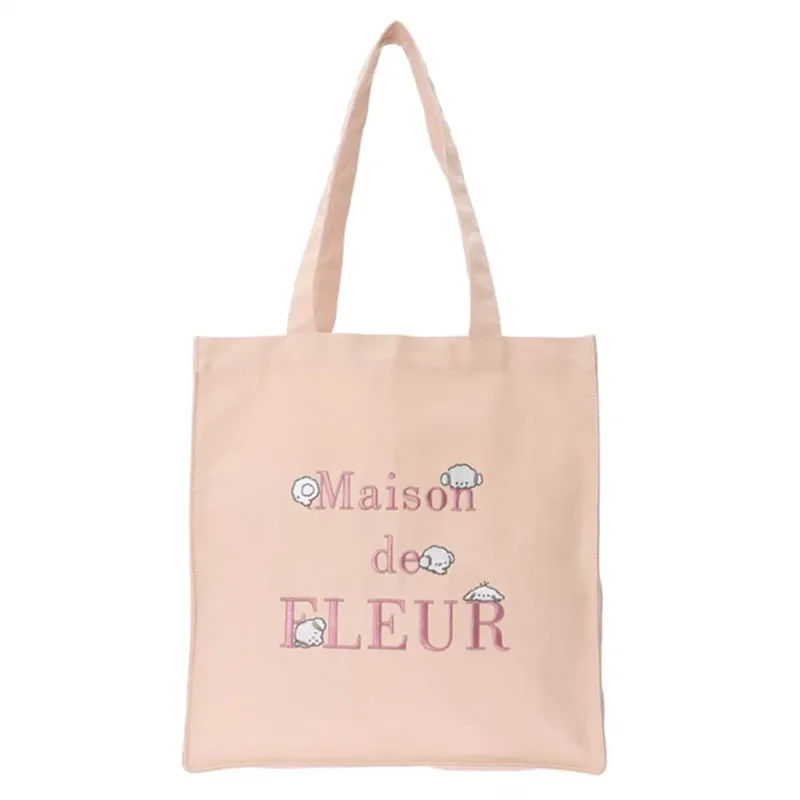 Cute Cogimyun borsa a tracolla Kawaii Canvas Tote Bags for Women Ladies Cartoon Anime Pink Eco Shopping Bags