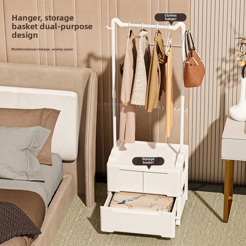 Storage cabinet drawer type multi-layer home living room multi-functional locker hanger type storage