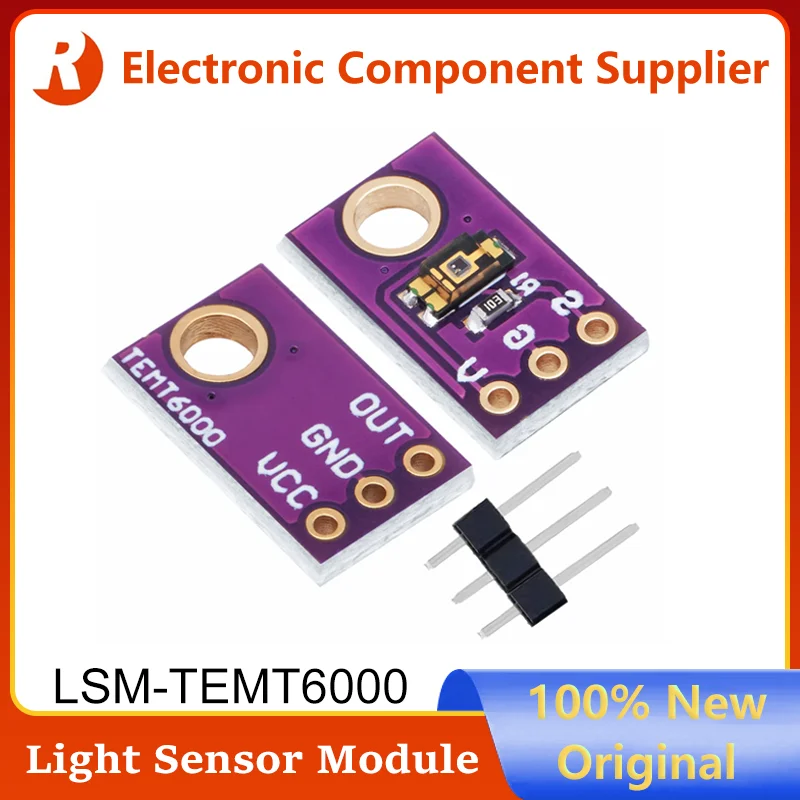 5Pcs TEMT6000 An Ambient Light Sensor Simulate the Light Intensity Module Visible Light Sensor Professional for aduino ORIGINAL