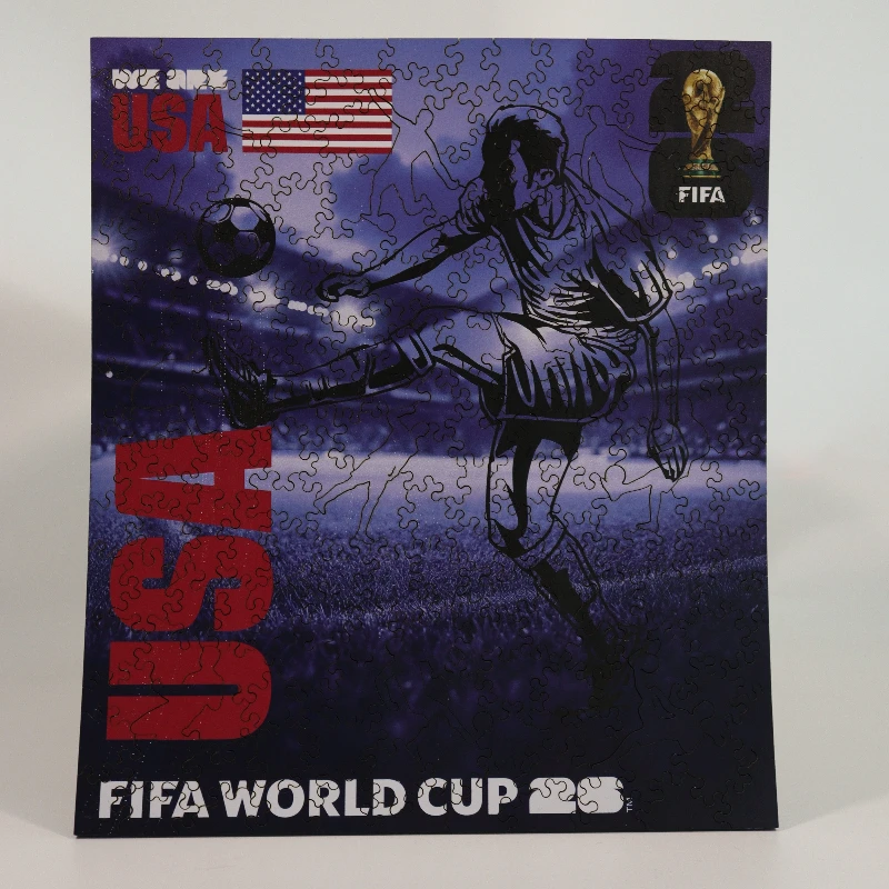 

Деревянный пазл-постер «We Are USA» к Чемпионату мира по футболу FIFA 2026, 10,2x11,8 дюймов, коллекционный подарок для фанатов спорта, украшение для дома, подарок для детей