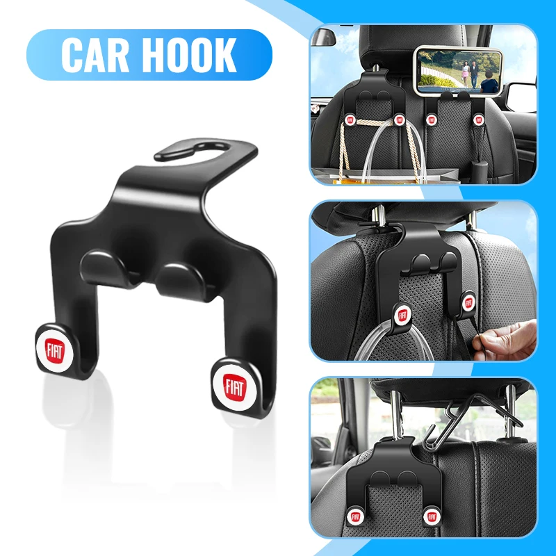 

Крючок для подголовника автомобильного сиденья, 4 шт., вешалка для хранения, универсальный органайзер для Fiat 500 Punto Stilo Ducato Palio Bravo Doblo Panda Bravo