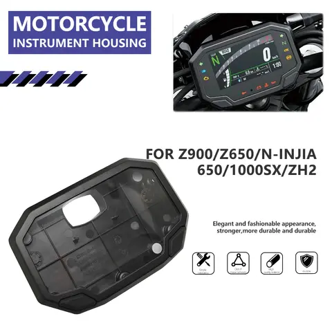 Para Kawasaki ZR900 Z900 Ninjia 650 Z650 EX650 Ninja velocímetro caja de instrumentos calibre Z1000SX odómetro tacómetro cubierta de la carcasa