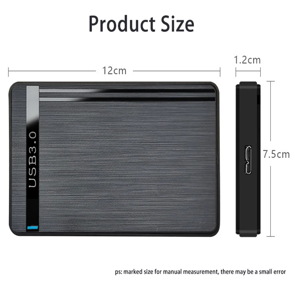 2.5 "SATA إلى USB3.0 HDD الضميمة حالات القرص الصلب المحمول ل SSD صندوق التخزين الخارجي HDD مع كابل USB3.0/2.0 ABS