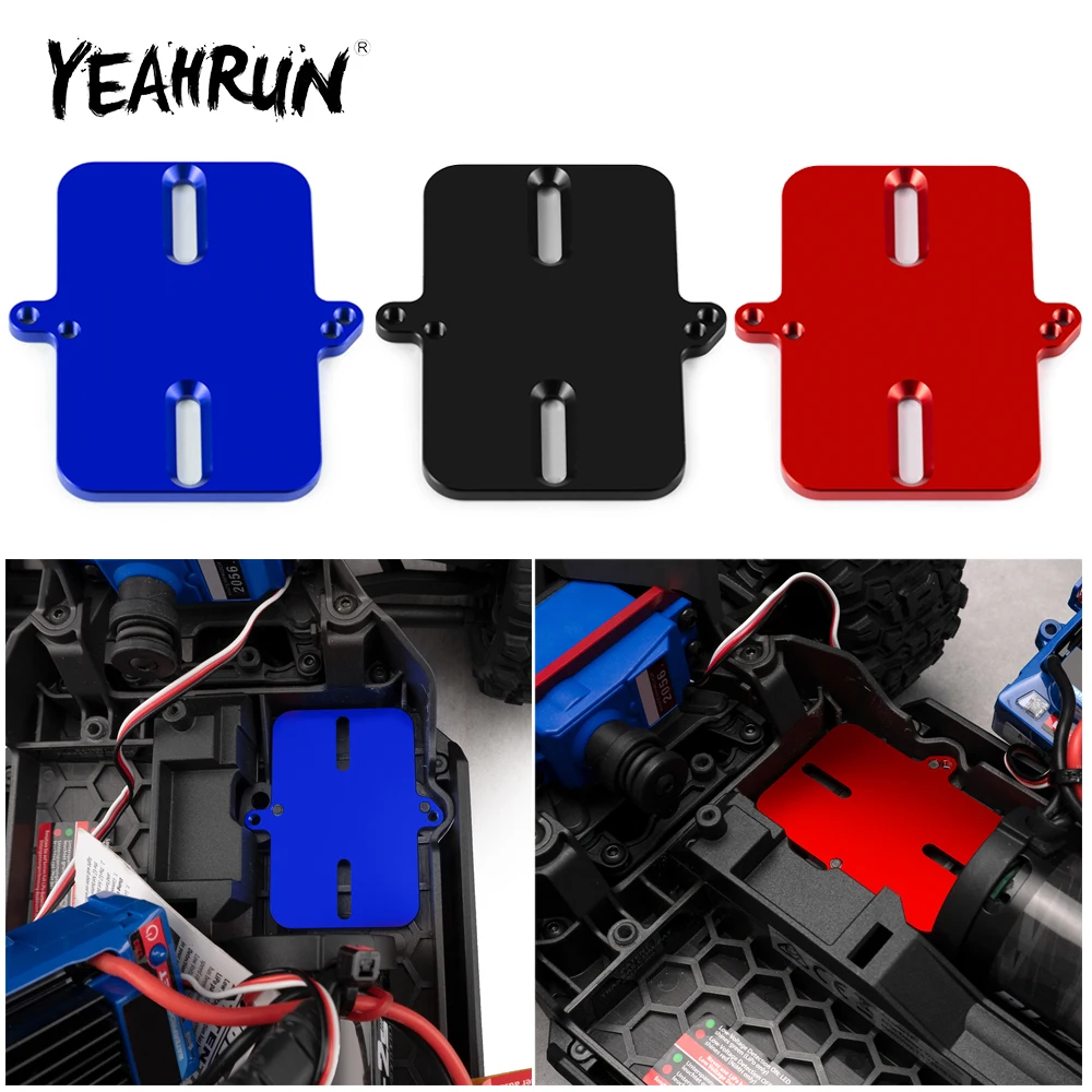 YEAHRUN 알루미늄 합금 ESC 마운트 / 휠 헥스 어댑터 / 서보 마운트 트랙사스 1/16 미니 맥스 2S RC 자동차 업그레이드 부품