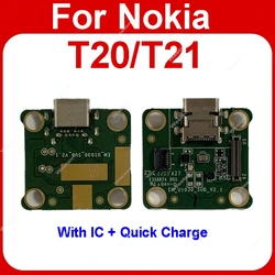 For Nokia T20 T21 TA-1397 TA-1495 USB Chargring Port Board Flex Ribbon USB Charger Board Professional Component Perfect Parts