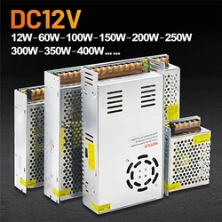 DC 12V 12W 60W 100W 150W 200W 300W 350W 400W Schakelvermogen Supply1a 5a 8a 12a 16a 20a 25a 29a 25a 33a Transformator Stroomadapter