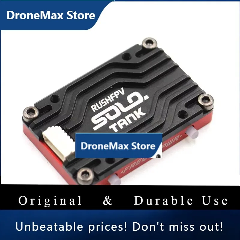 DroMaRUSH Solo Tank 5.8G VTX Video Transmitter CNC Shell 1.6W High Power Built-in Microphone Heat Dissipation Structure For RC F