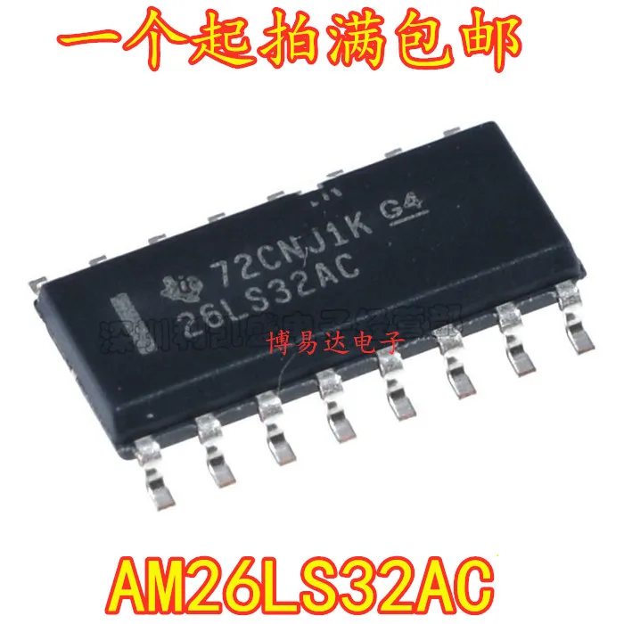 10 PZ/LOTTO AM26LS32ACDR SOP-16 26LS32AC AM26LS32ACDRG4