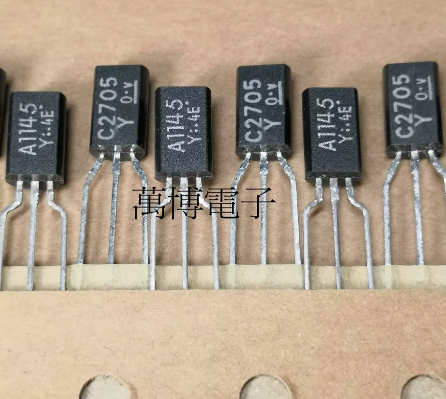 Transistor amplificateur de puissance de précision, 100% original, A1145, C2705, 2SA1145-Y, 2SC2705-Y, 2SA1145, 2SC2705, TO-92, importé, nouveau, 5
