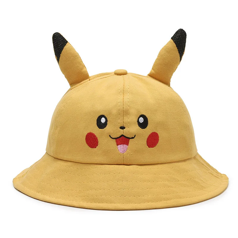 anime-pikachu-bucket-hat-chapeu-de-sol-com-orelha-bonito-desenho-animado-aba-larga-pescador-praia-ao-ar-livre-bone-de-beisebol-para-adultos-criancas-crianca