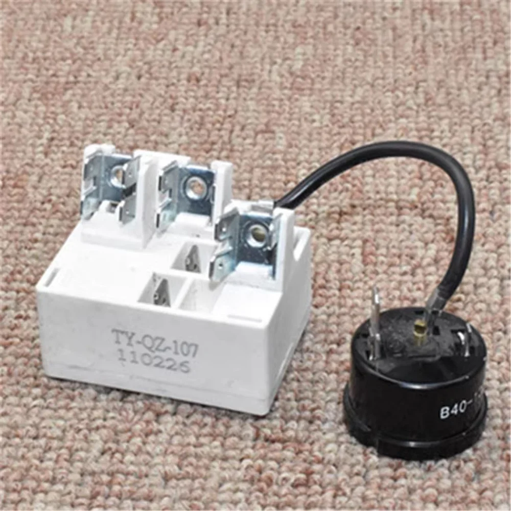 

NEW TY-QZ-107 Refrigerator Compressor Overload Thermal Protector Start Relay for Haier Freezer Capacitor Starter Protector Parts