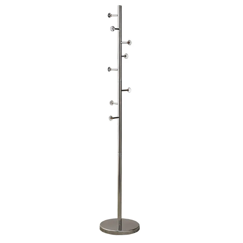 Hanger stainless steel household floor bold non-slip hanger bedroom hanger marble vertical coat rack 5