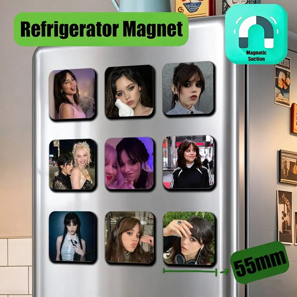 For Jenna Ortega Refrigerator Magnets Metal Icebox Cabinet Custom Fridge Magnetic Decoration Cover