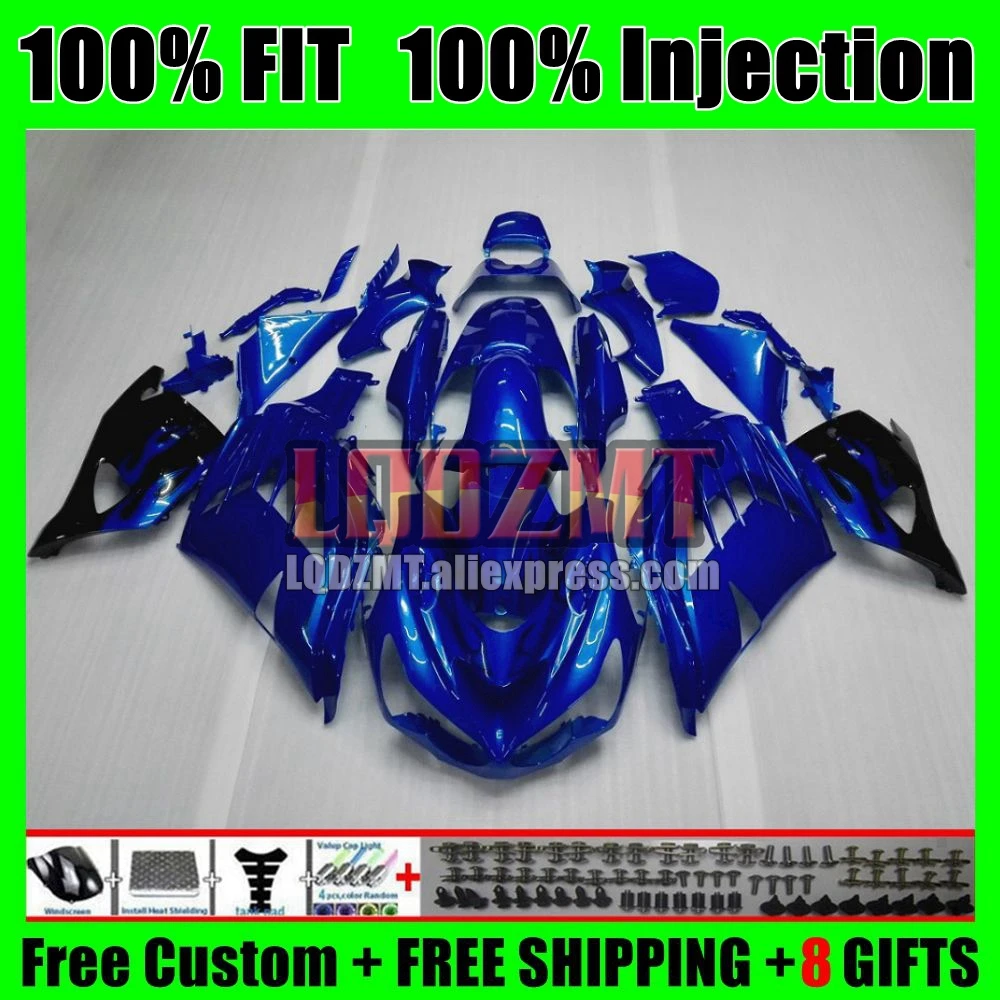 OEM Body For KAWASAKI NINJA ZX14R ZX-14R 12 13 14 Gloss blue 15 16 17 71No.15 ZX 14 14R 2012 2013 2014 2015 2016 2017 Fairing