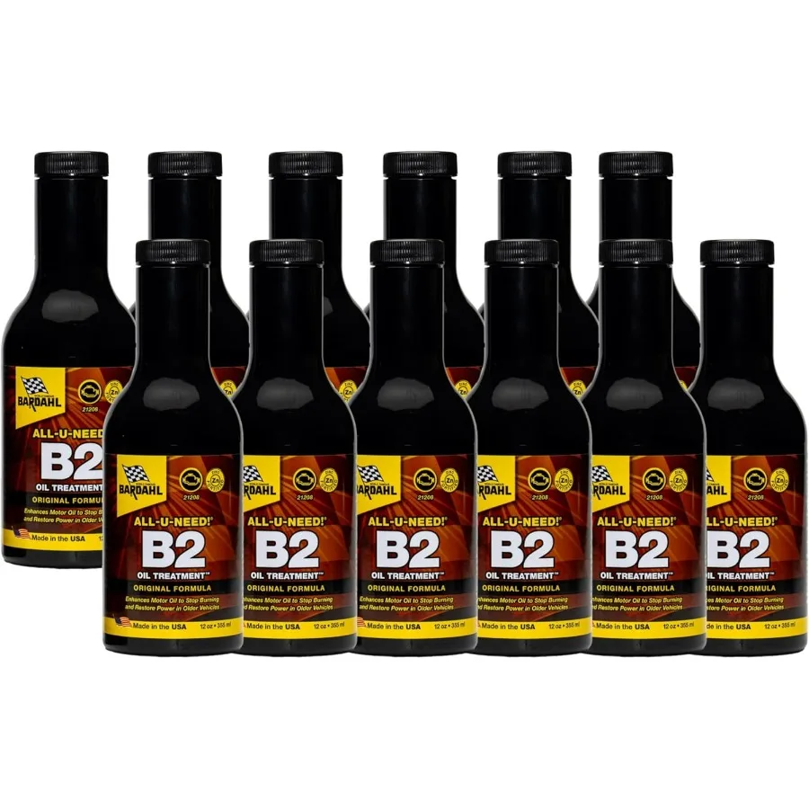 Bardahl 21208 مادة مضافة زيت المحرك لحماية المحرك - واقي حرق الزيت لمحرك الزنك - معالجة الزيت المصممة للتشحيم #1