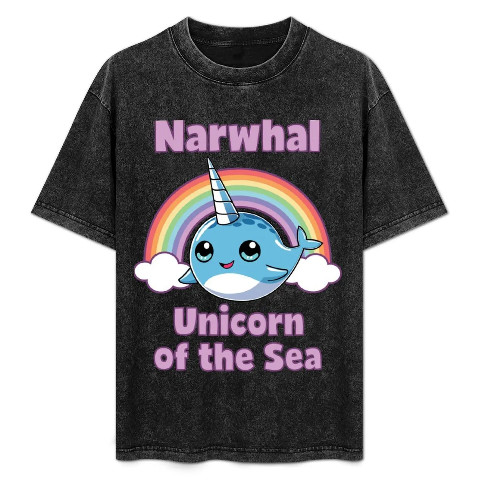 

Narwhal Unicorn of the Sea Tshirt T-Shirt anime stuff vintage Short sleeve tee men t shirts high quality