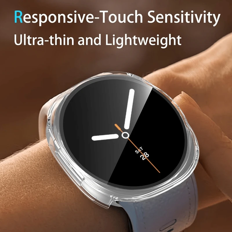 Glass+Watch Case For Samsung Galaxy Watch 9-8 40mm/44mm Accessories Scratch-Resistant Shockproof All-Around Protective Case
