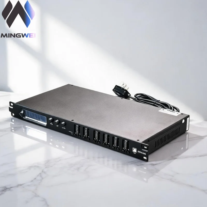 MW Audio 4-IN 8-OUT Digital Loudspeaker Processor, 96kHz DSP Matrix Controller with Software for PA/Line Array Systems