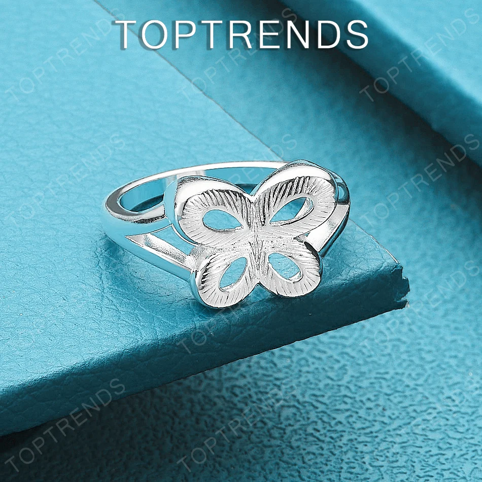 

Retro 925 Sterling Silver Butterfly Ring For Women Luxury Elegant Gift Jewelry Birthday Wedding Party High-Quality Accessorie