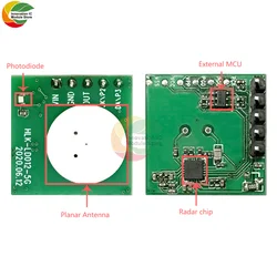 Módulo de Sensor de inducción infrarroja para el cuerpo humano, módulo de Radar de microondas 5G, CC 2,2 V-4,8 V, HLK-LD012 de Detector de distancia de potencia ultrabaja