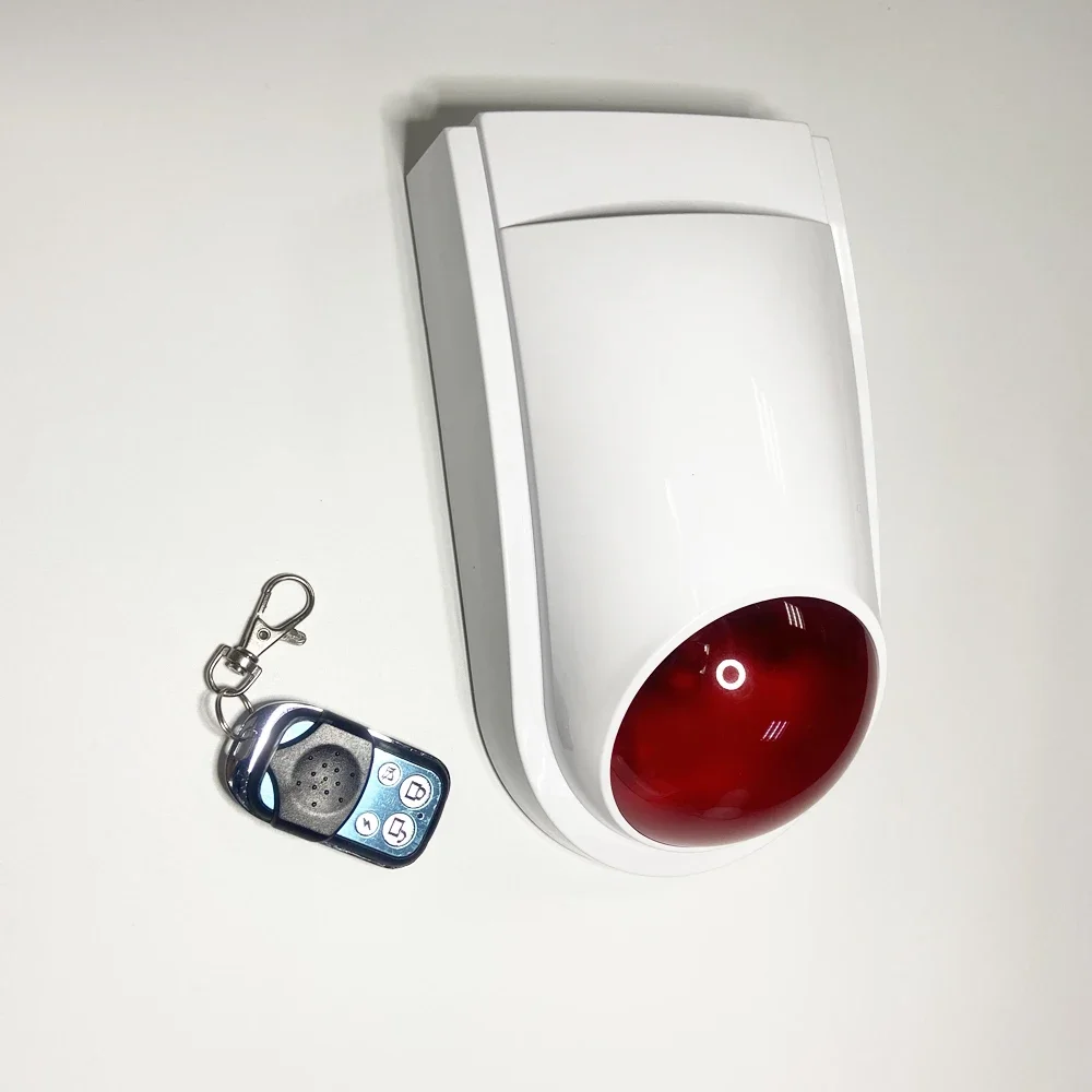 

1Pcs Wireless Gateway Hub Support 2.4G WiFi and RF433MHz Tuya Smart Life APP Push Strobe Siren 130DB Speaker Built in Battery