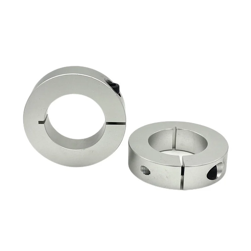 1pcs Open Type Fixed Ring Light Bearing Limit Sleeve Locking Aluminum Automatic Positioning Shaft Collars With Slit