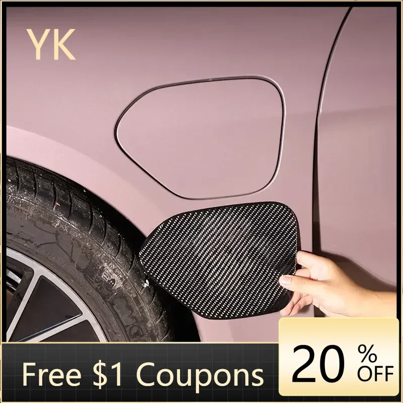 

Для Porsche Taycan 2019-2024 мягкое углеродное волокно, крышка топливного бака автомобиля, крышка заряда, накладка, наклейки, автомобильные аксессуары