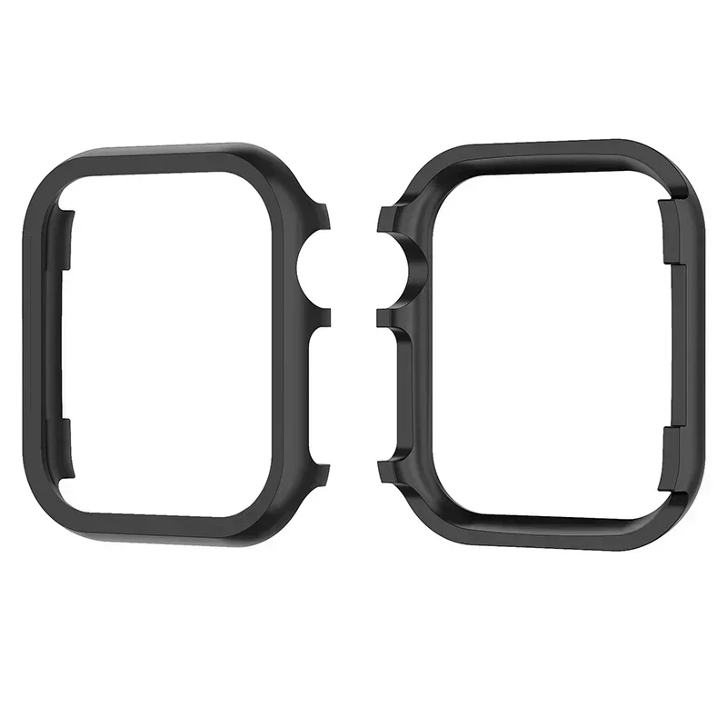 ل iWatch SE سلسلة 10 9 8 7 حالات الألومنيوم الذهب اكسسوارات ل أبل ساعة حافظة 46 مللي متر 42 مللي متر المصد المعدني الغطاء الواقي الإطار