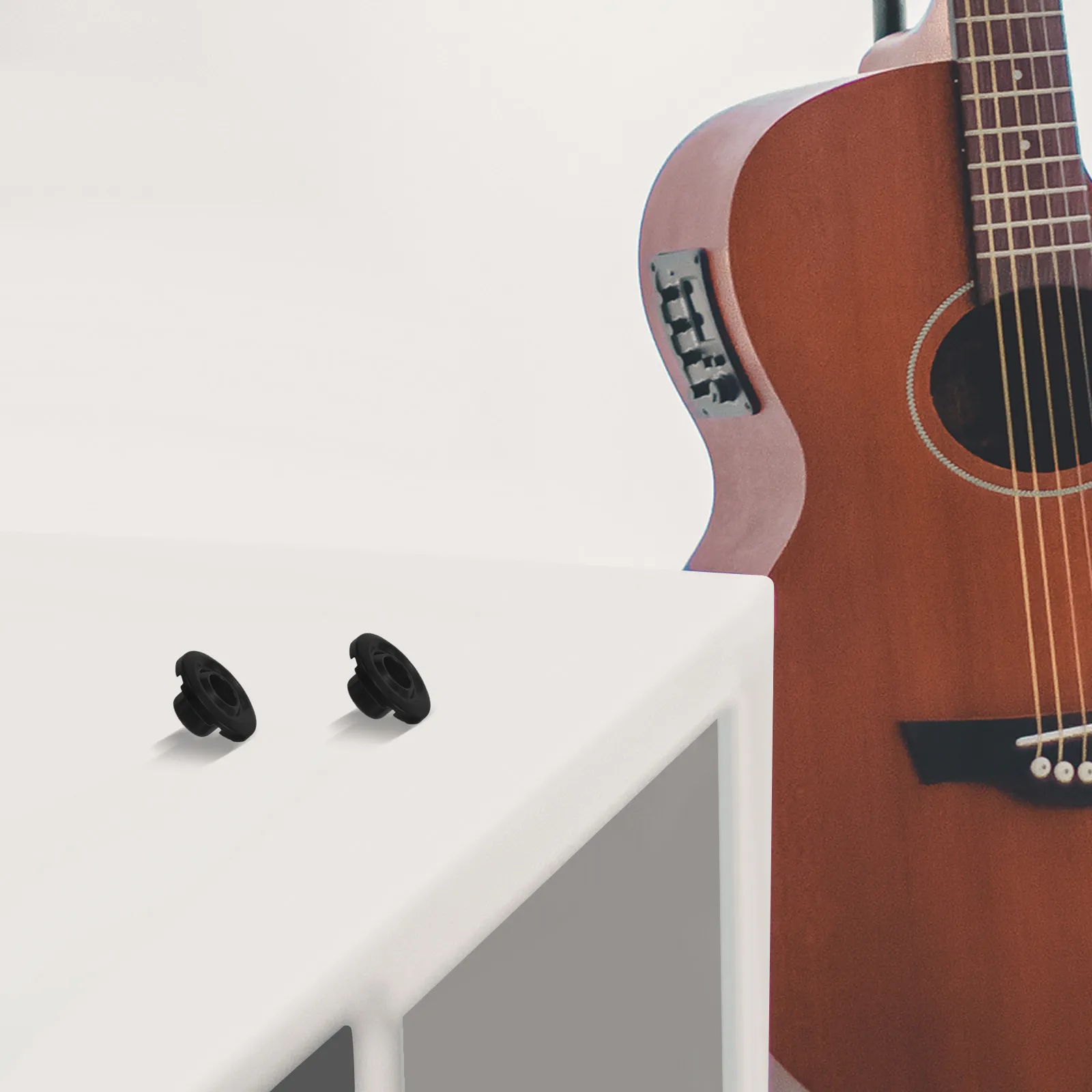 6 pièces, guide de cordes pour guitare basse, support de cordes, construction en métal, installation facile, vis de montage incluses pour guitare basse.