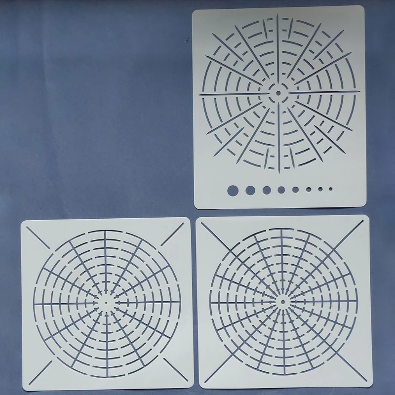 Modello punto vuoto pietra dipinta artigianato per stencil creativi per disegno mandala strumento ausiliario fDIY Rock