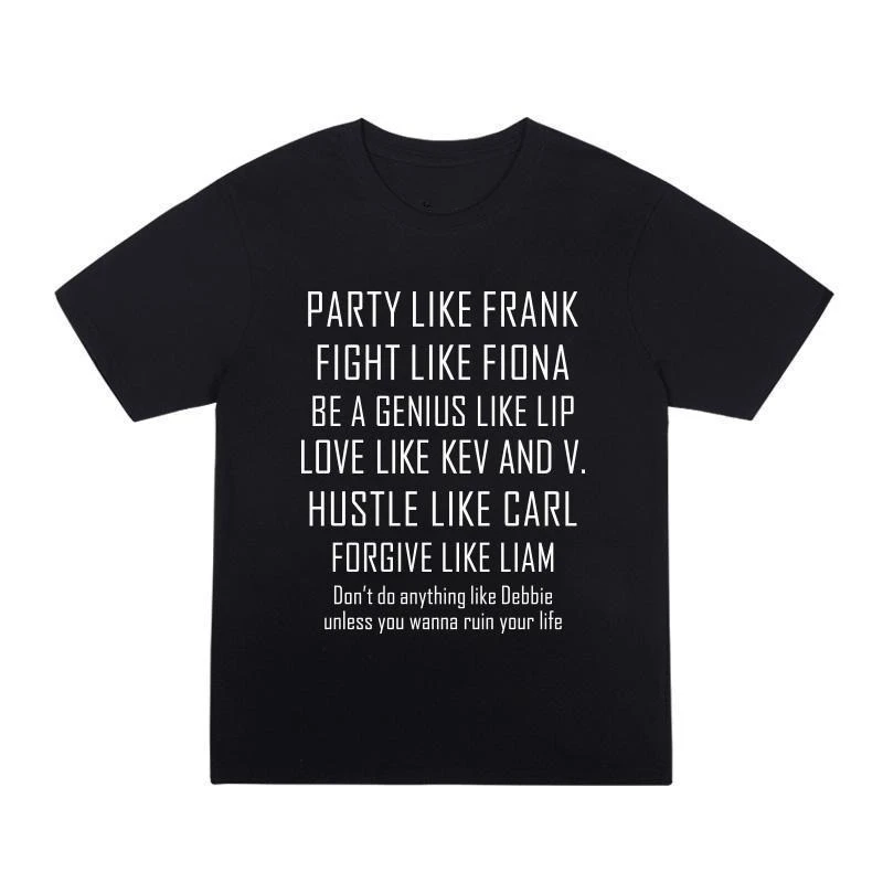 نفس نمط تي شيرت Old Frank's "Party Like Frank" فضفاض من القطن الخالص بأكمام قصيرة. مسلسل تلفزيوني أمريكي "الرجل الاهل". #3