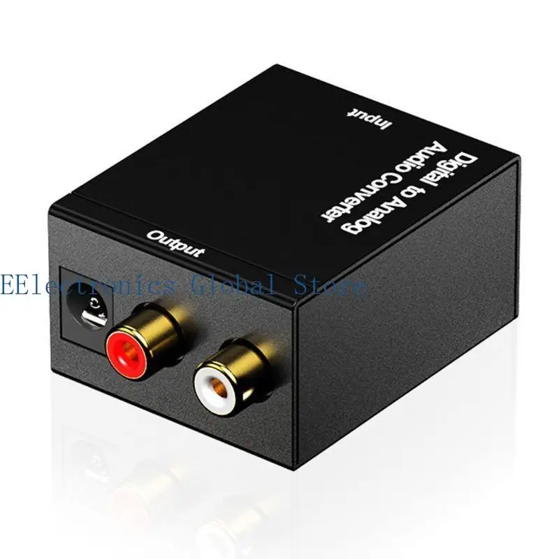 462B محول الصوت الرقمي إلى التناظري 3.5 مم RCA إلى SPDIF محول الكابل المحوري البصري فك التشفير