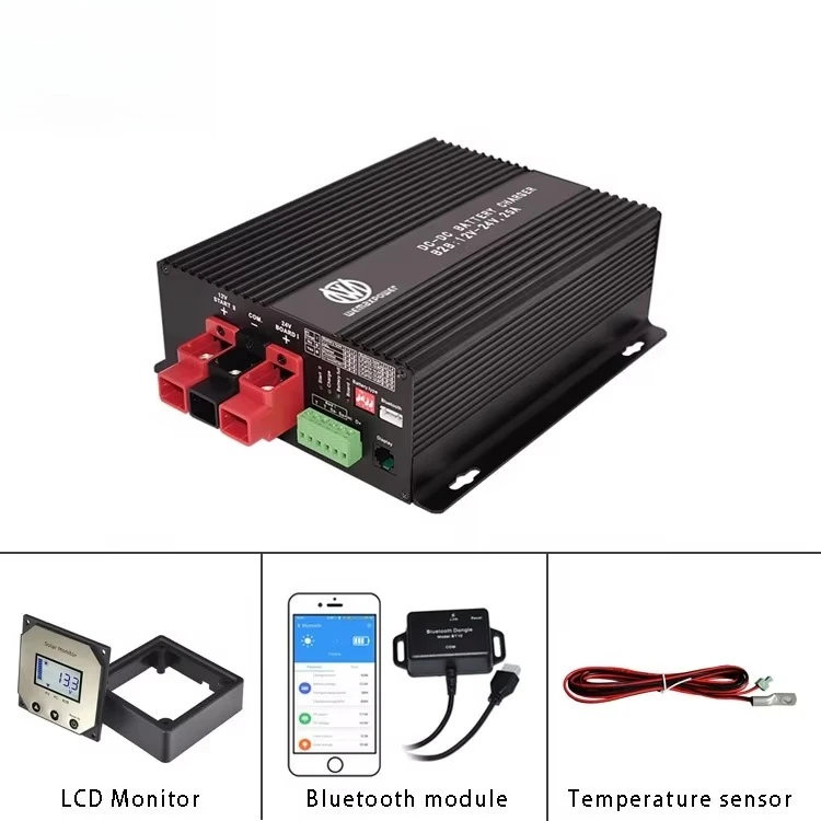 12V to 24V 29.2V 29.4V 25.2V 25A Smart Vehicle RVs DC to DC Step-up Lead Acid LiFe-PO4 Li-ion Battery Charger