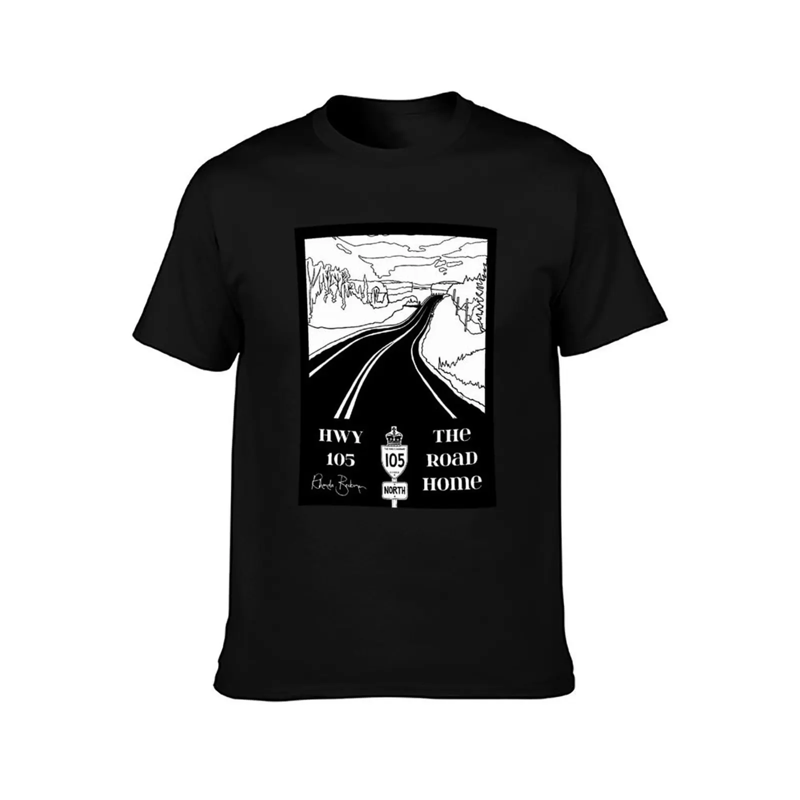 Highway 105 #1 vertical format T-Shirt Athletic Quick Dry T-Shirt for Men