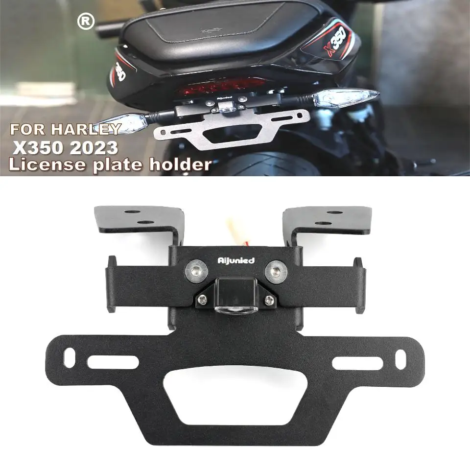 

X350 License plate holder For HARLEY X350 Rear License Plate Frame Turn Signal Rear Mudguard, License Plate Frame Accessories