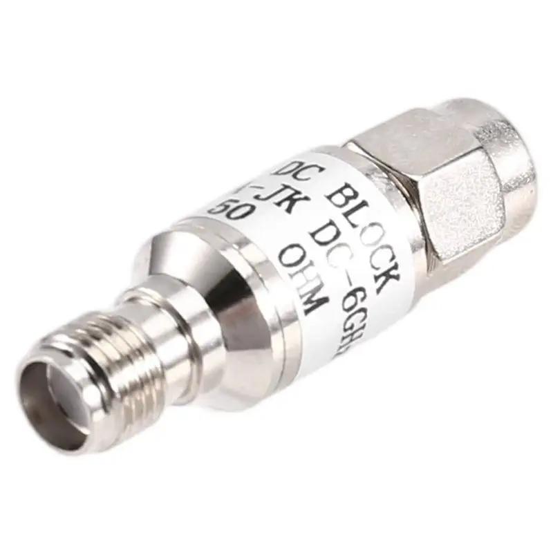 

24-часовая доставка Блок постоянного тока SMA 50 В Блокатор постоянного тока 50 МГц-6 ГГц 50 Ом RF Коаксиальный модуль