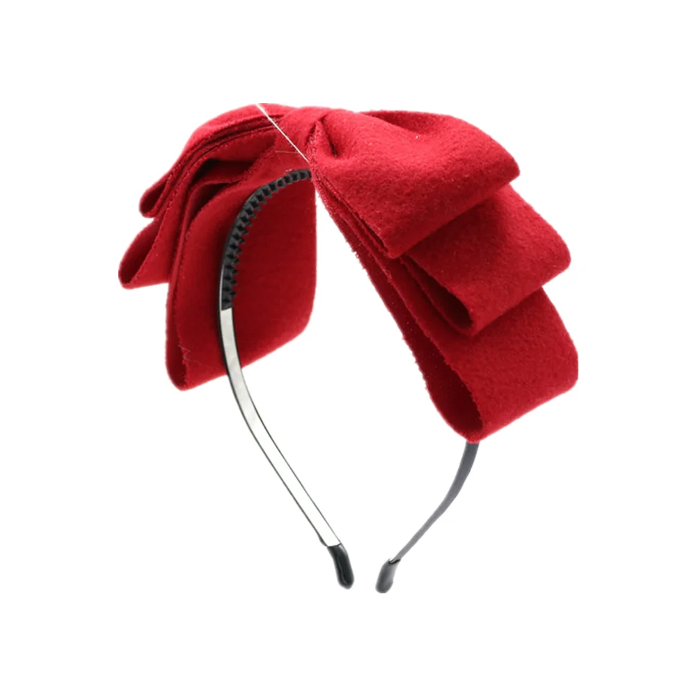 

New winter velvett 3 layor bow elegant headband fashion children hairband hair accessories OEM girl hair