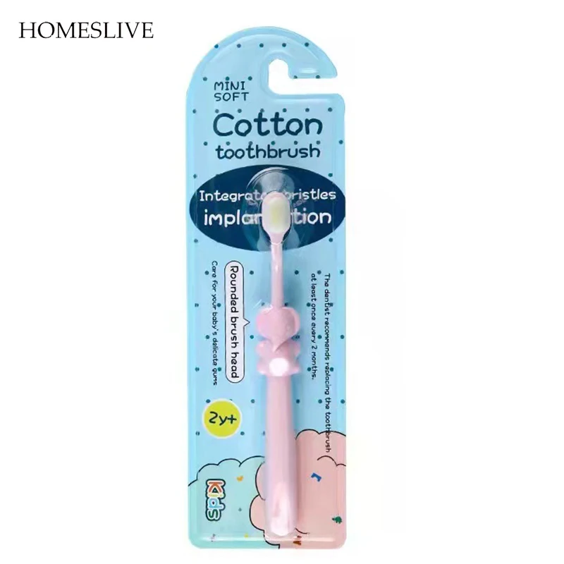 

Homeslive 3pcs Homeslive High Quality Ten Thousand Hair Toothbrush Cartoon Elephant Soft Oral Cleaning Accessories Decoration Fo