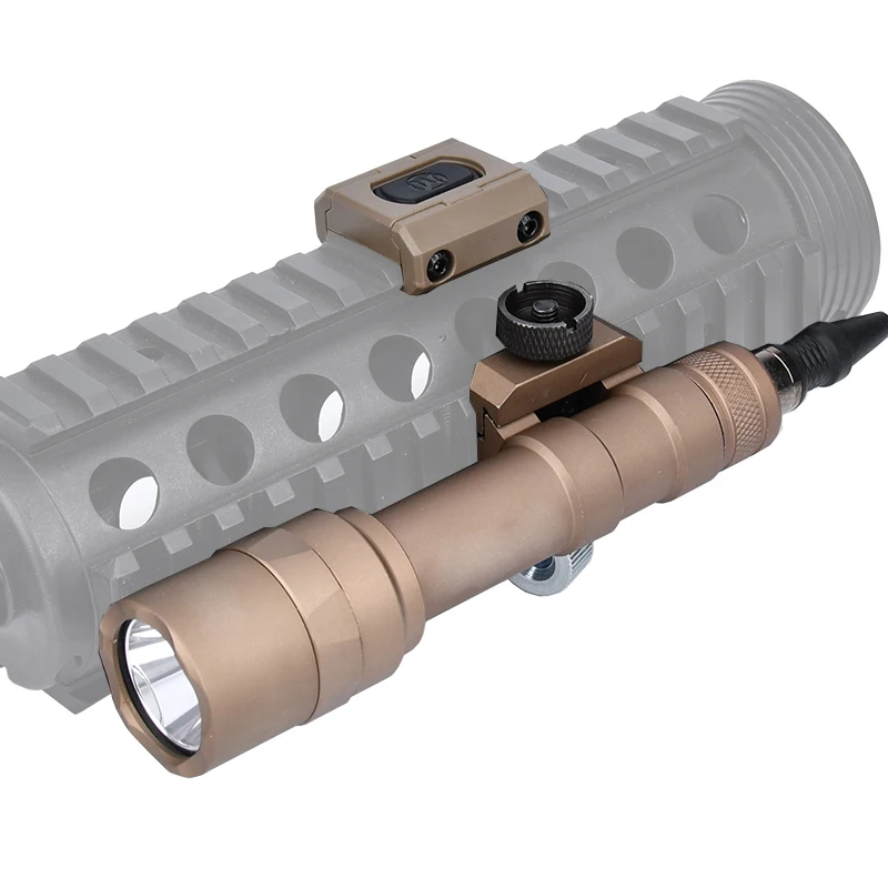 Airsoft Wadsn M600 M300 Mini Scout Light AR15 Rifle caza arma linterna Control remoto interruptor de presión juego Mlok Keymod