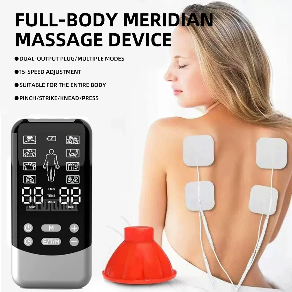 Multifunctional Household Physiotherapy Pulse Acupuncture Massager for Cervical Spine Waist Back Meridian Dredging Electrot