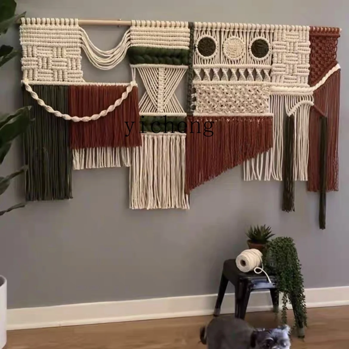 LYY  Hand-Woven Tapestry Art Tassel Wall Decoration home accessories aesthetic room decor