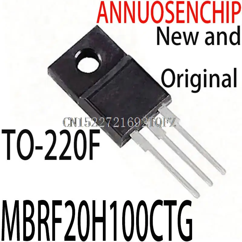 10PCS/LOT New and Original MBRF20100CT  TO-220F MBRF20H100CTG