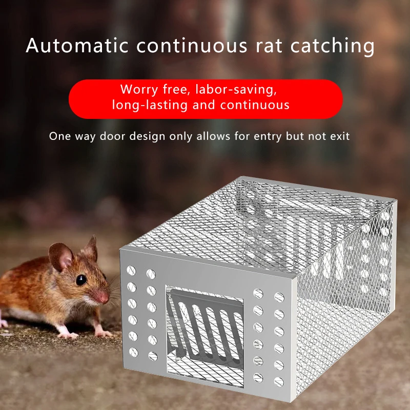Premium Performance Rat Trap, Steady Automatic Mouse Catcher for Home and Garden, Harmless & Undamaging