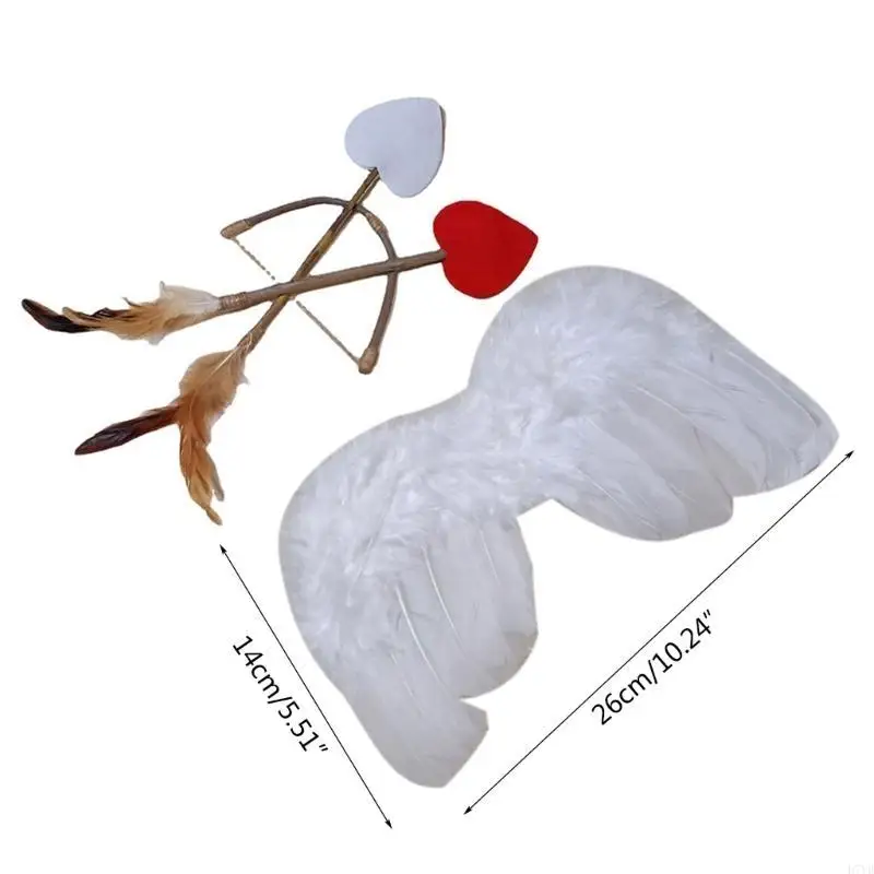 D7YD الرضع الملاك الجناح السهام القوس مجموعة الطفل الملاك ريشة-أجنحة الطفل صور الدعائم هدية