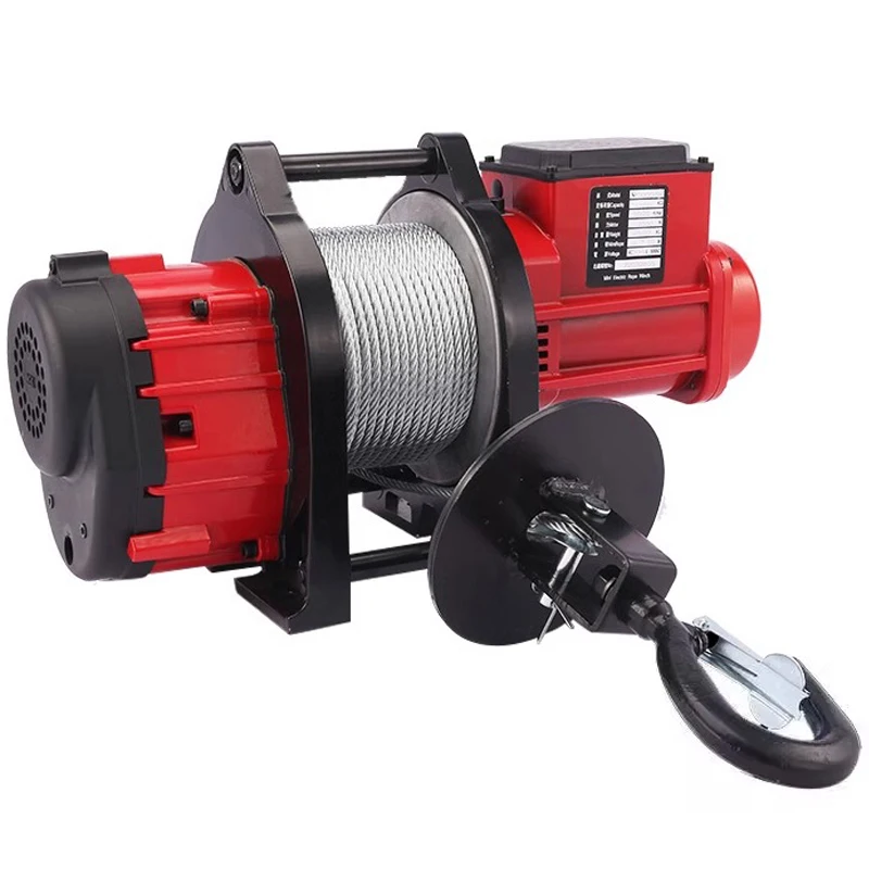 

Brushless adjustable speed hoist 220V household crane electric hoist small lift traction 300KG/500KG